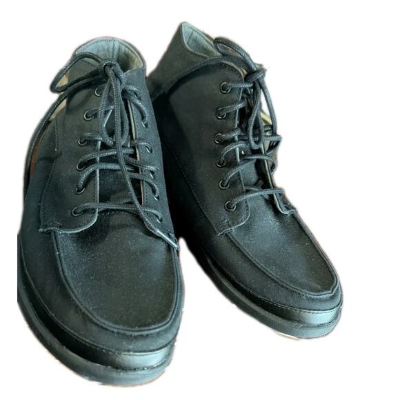 Olukai Nalukai Kapa Boots Men 9.5 Ankle Canvas Lace Up Black Shoes High Top main image 4